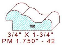 Panel Mould 1-3/4" - 42 Panel Mould 1-3/4" - 42