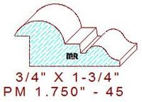 Panel Mould 1-3/4" - 45 Panel Mould 1-3/4" - 45