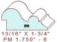 Panel Moulding 1-3/4" - 6 Panel Moulding 1-3/4" - 6
