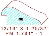 Panel Moulding 1-25/32" - 1 Panel Moulding 1-25/32" - 1