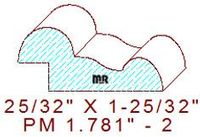 Panel Moulding 1-25/32" - 2 Panel Moulding 1-25/32" - 2