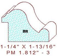 Panel Mould 1-13/16" - 3 Panel Mould 1-13/16" - 3