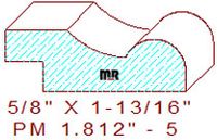 Panel Mould 1-13/16" - 5 Panel Mould 1-13/16" - 5