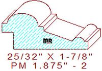 Panel Moulding 1-7/8" - 2 Panel Moulding 1-7/8" - 2