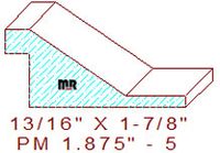 Panel Moulding 1-7/8" - 5 Panel Moulding 1-7/8" - 5