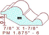 Panel Moulding 1-7/8" - 6 Panel Moulding 1-7/8" - 6