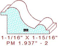 Panel Moulding 1-15/16" - 2 Panel Moulding 1-15/16" - 2