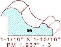 Panel Moulding 1-15/16" - 3 Panel Moulding 1-15/16" - 3