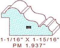 Panel Moulding 1-15/16" Panel Moulding 1-15/16"