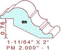 Panel Mould 2" - 1 Panel Mould 2" - 1