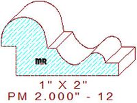 Panel Moulding 2" - 12 Panel Moulding 2" - 12