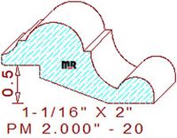 Panel Moulding 2" - 20 Panel Moulding 2" - 20