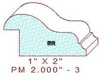 Panel Moulding 2" - 3 Panel Moulding 2" - 3