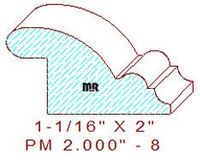 Panel Moulding 2" - 8 Panel Moulding 2" - 8