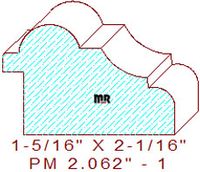 Panel Moulding 2-1/16" - 1 Panel Moulding 2-1/16" - 1