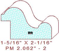 Panel Moulding 2-1/16" - 2 Panel Moulding 2-1/16" - 2