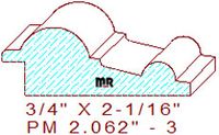 Panel Moulding 2-1/16" - 3 Panel Moulding 2-1/16" - 3