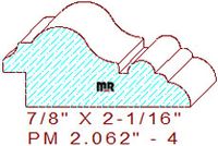 Panel Moulding 2-1/16" - 4 Panel Moulding 2-1/16" - 4