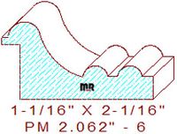 Panel Moulding 2-1/16" - 6 Panel Moulding 2-1/16" - 6