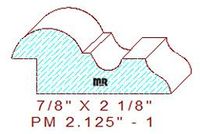 Panel Mould 2-1/8" - 1 Panel Mould 2-1/8" - 1