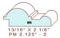 Panel Mould 2-1/8" - 2 Panel Mould 2-1/8" - 2