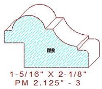 Panel Mould 2-1/8" - 3 Panel Mould 2-1/8" - 3