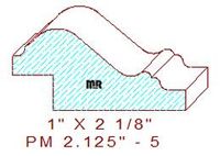 Panel Mould 2-1/8" - 5 Panel Mould 2-1/8" - 5