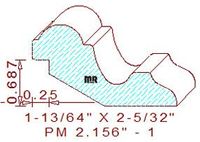 Panel Moulding 2-5/32" - 1 Panel Moulding 2-5/32" - 1