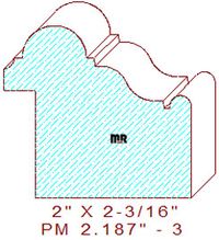 Panel Moulding 2-3/16" - 3 Panel Moulding 2-3/16" - 3