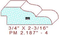 Panel Moulding 2-3/16" - 4 Panel Moulding 2-3/16" - 4