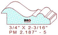 Panel Moulding 2-3/16" - 5 Panel Moulding 2-3/16" - 5