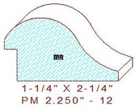 Panel Mould 2-1/4" -12 Panel Mould 2-1/4" -12