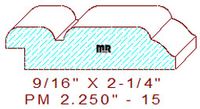 Panel Mould 2-1/4" - 15 Panel Mould 2-1/4" - 15