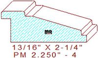 Panel Mould 2-1/4" - 4 Panel Mould 2-1/4" - 4