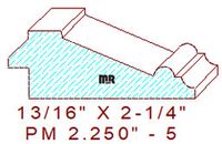 Panel Mould 2-1/4" - 5 Panel Mould 2-1/4" - 5