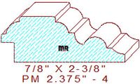 Panel Moulding 2-3/8" - 4 Panel Moulding 2-3/8" - 4