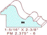Panel Moulding 2-3/8" - 6 Panel Moulding 2-3/8" - 6