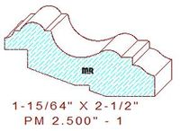 Panel Mould 2-1/2" - 1 Panel Mould 2-1/2" - 1