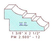 Panel Mould 2-1/2" - 12 Panel Mould 2-1/2" - 12