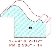 Panel Moulding 2-1/2" - 14 Panel Moulding 2-1/2" - 14