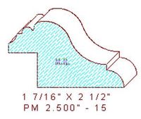 Panel Mould 2-1/2" - 15 Panel Mould 2-1/2" - 15