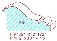 Panel Moulding 2-1/2" - 16
