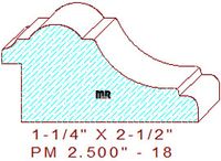 Panel Moulding 2-1/2" - 18 Panel Moulding 2-1/2" - 18