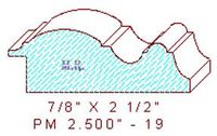Panel Mould 2-1/2" - 19