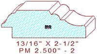 Panel Moulding 2-1/2" - 2 Panel Moulding 2-1/2" - 2