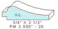 Panel Mould 2-1/2" - 20