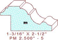 Panel Moulding 2-1/2" - 5 Panel Moulding 2-1/2" - 5