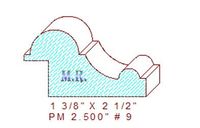 Panel Mould 2-1/2" - 9 Panel Mould 2-1/2" - 9