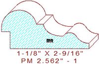 Panel Moulding 2-9/16" - 1 Panel Moulding 2-9/16" - 1