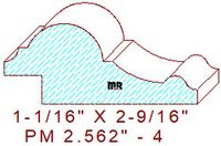 Panel Moulding 2-9/16" - 4 Panel Moulding 2-9/16" - 4